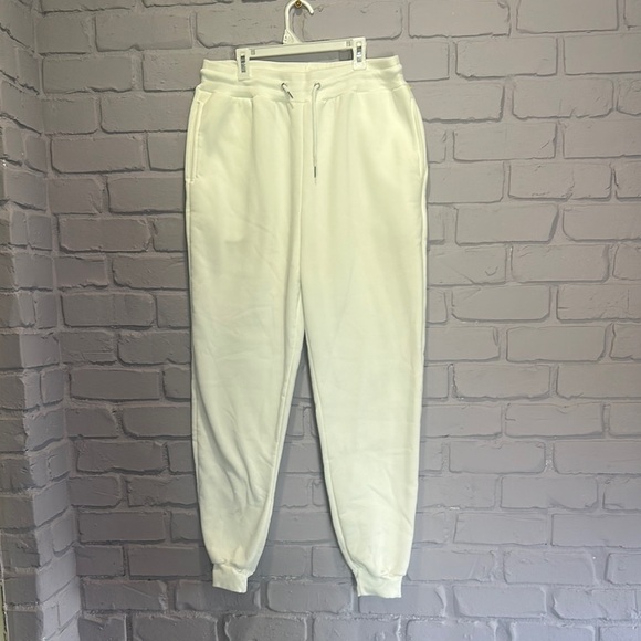 NEW White Jogger Sweatpants size XXL - Picture 1 of 4
